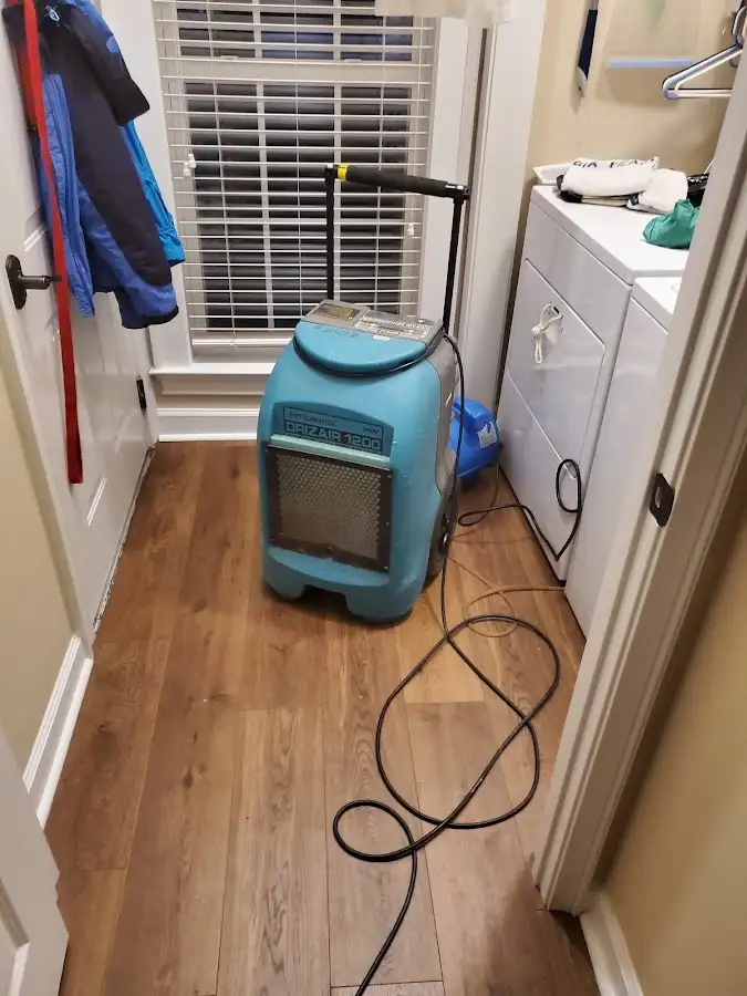 Commercial dehumidifier deployed for Flood Damage Cleanup in Littleton